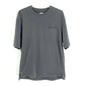 Duluth Trading‎ Co Longtail T-Shirt Cotton Gray Front Pocket M